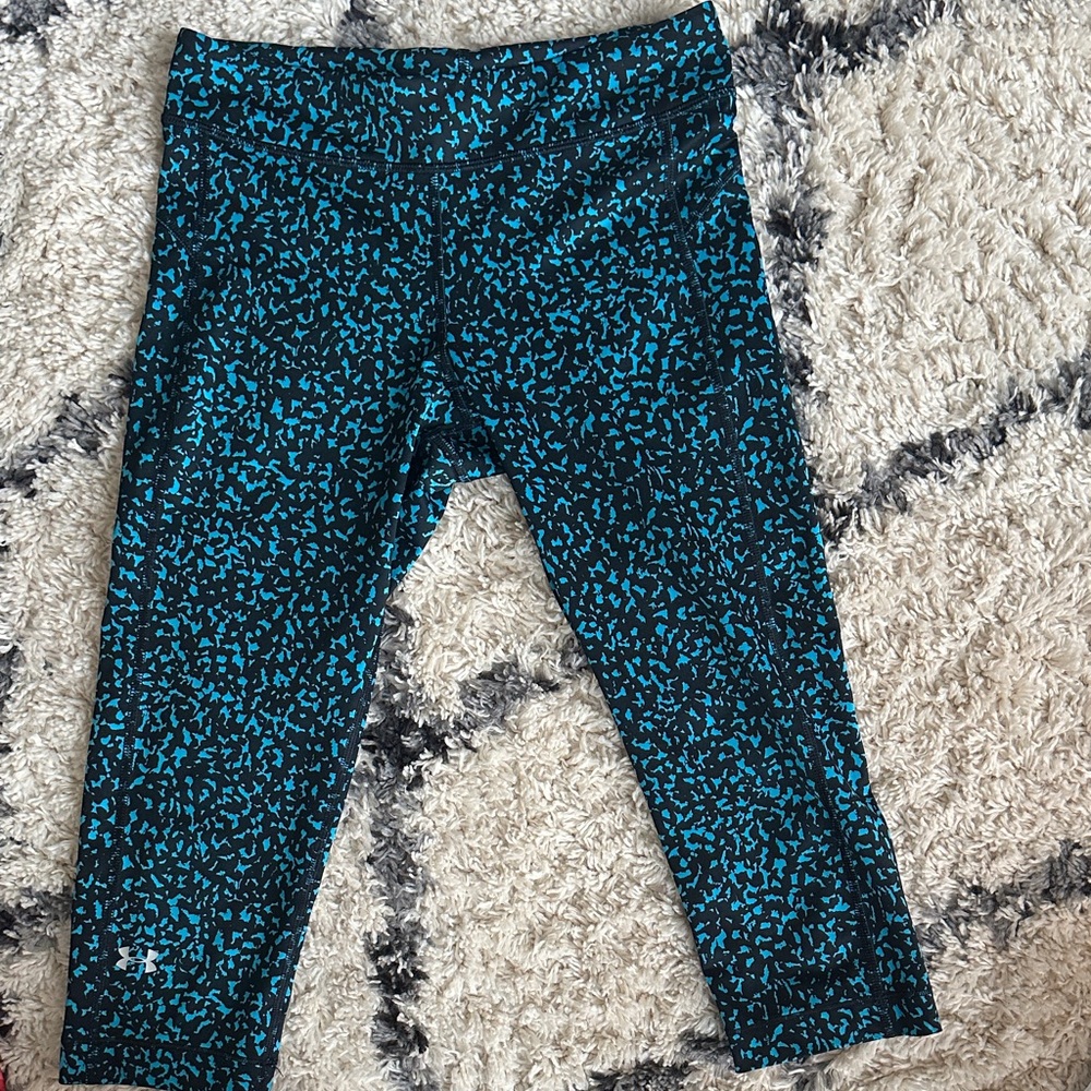 Under Armour patterned Black and Teal Women’s leggings